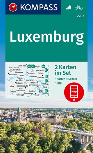 KOMPASS Wanderkarten-Set 2202 Luxemburg (2 Karten) 1:50.000