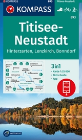 KOMPASS Wanderkarte 893 Titisee-Neustadt 1:25.000 - 