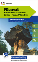 Pf&auml;lzerwald Kaiserslautern, Pirmasens, Landau, Neustadt/Weinstrasse, Nr. 24 Outdoorkarte Deutschland 1:50 000