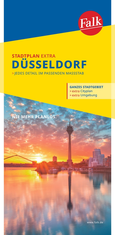 Falk Stadtplan Extra D&uuml;sseldorf 1:20.000