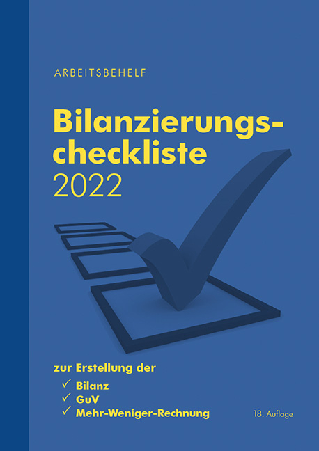 Bilanzierungscheckliste 2022 - Brein Markus, Denk Christoph
