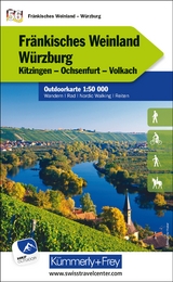 K&uuml;mmerly+Frey Outdoorkarte Deutschland 56 Fr&auml;nkisches Weinland, W&uuml;rzburg 1:50.000