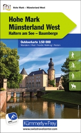 K&uuml;mmerly+Frey Outdoorkarte Deutschland 60 Hohe Mark, M&uuml;nsterland West 1:50.000