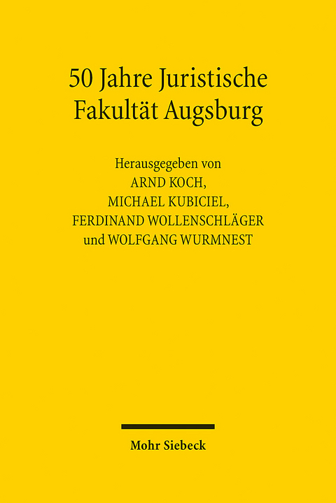 50 Jahre Juristische Fakult&auml;t Augsburg - 