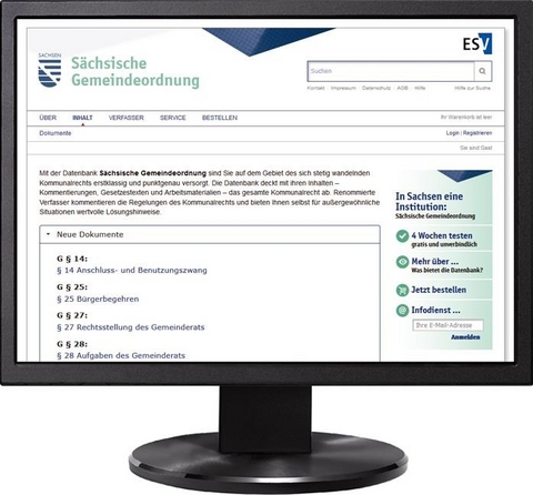 S&auml;chsische Gemeindeordnung - Jahresabonnement bei Kombibezug Print und Datenbank - Albrecht Quecke, Hansdieter Schmid, Ulrich Menke, Heinrich Rehak, Andreas Wahl, Harald Vinke, Peter Blazek, Bert Schaffarzik, Friederike Trommer, Matthias Schulz, Daniel Martschink