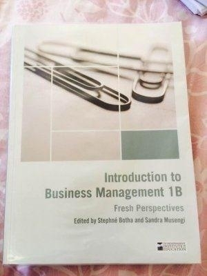 Introduction to business management: Fresh perspectives 1B IIE