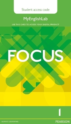 Focus BrE 1 MyEnglishLab Student's Access Card