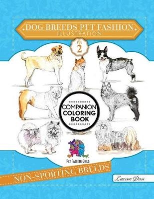 Dog Breeds Pet Fashion Illustration Encyclopedia Coloring Companion Book