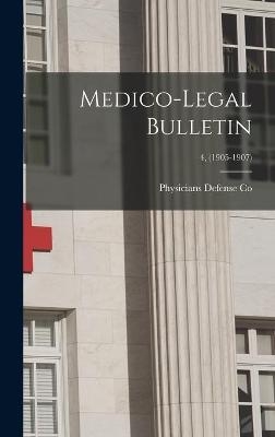 Medico-legal Bulletin; 4, (1905-1907)