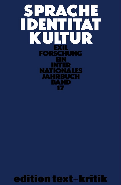 Sprache - Identit&auml;t - Kultur - 