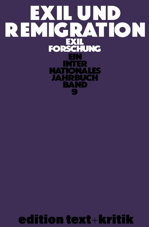 Exil und Remigration - 