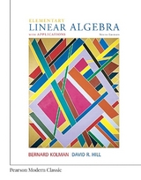 Elementary Linear Algebra with Applications (Classic Version) - Kolman, Bernard; Hill, David