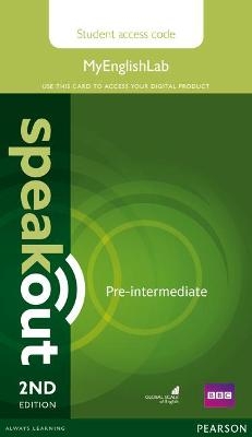 Speakout Pre-Intermediate 2nd Edition MyEnglishLab Student Access Card (Standalone)