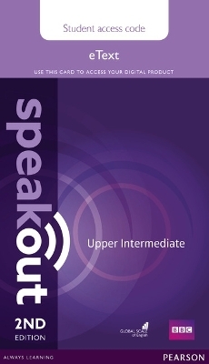 Speakout Upper Intermediate 2nd Edition eText Access Card