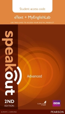 Speakout Advanced 2nd Edition eText & MyEnglishLab Student Access Card