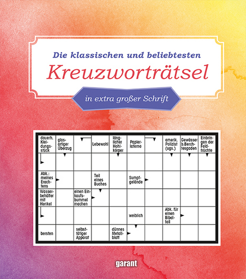 Kreuzwortr&auml;tsel in Gro&szlig;schrift 6