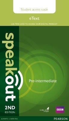 Speakout Pre-Intermediate 2nd Edition eText Access Card - J. Wilson
