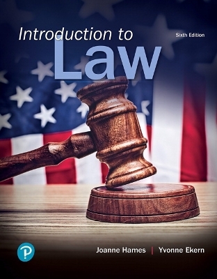 Introduction to Law - Joanne Hames, Yvonne Ekern