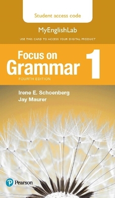 Focus on Grammar 1 MyLab English Access Code Card