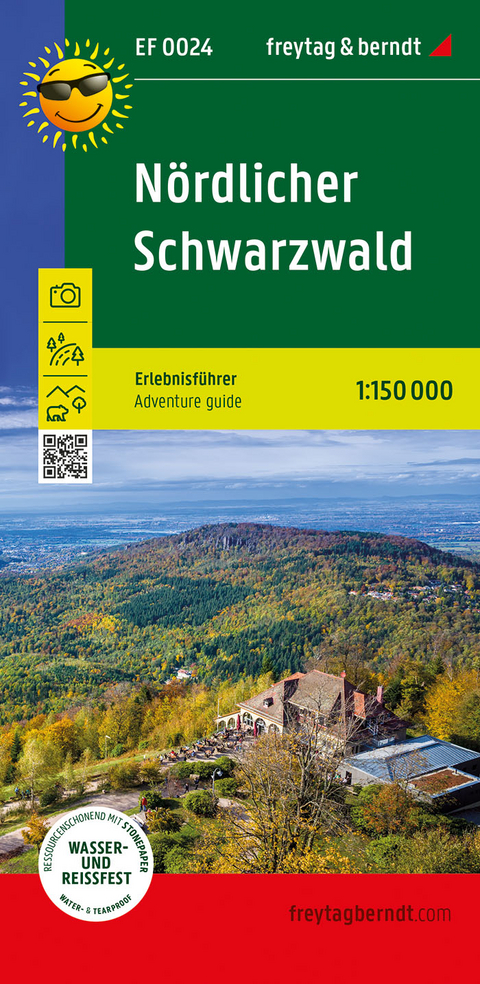 N&ouml;rdlicher Schwarzwald, Erlebnisf&uuml;hrer 1:150.000, freytag & berndt, EF 0024