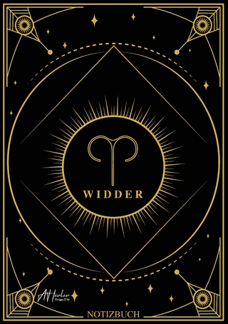 Edles Notizbuch Sternzeichen Widder | Designed by Alfred Herler
