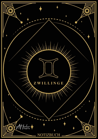 Edles Notizbuch Sternzeichen Zwillinge | Designed by Alfred Herler