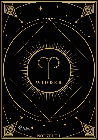 Edles Notizbuch Sternzeichen Widder | Designed by Alfred Herler