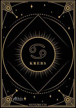Edles Notizbuch Sternzeichen Krebs | Designed by Alfred Herler