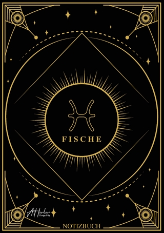 Edles Notizbuch Sternzeichen Fische | Designed by Alfred Herler