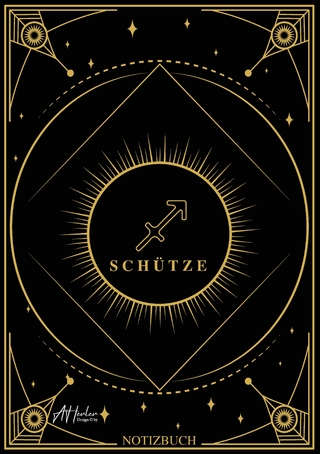 Edles Notizbuch Sternzeichen Schütze | Designed by Alfred Herler