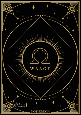 Edles Notizbuch Sternzeichen Waage | Designed by Alfred Herler