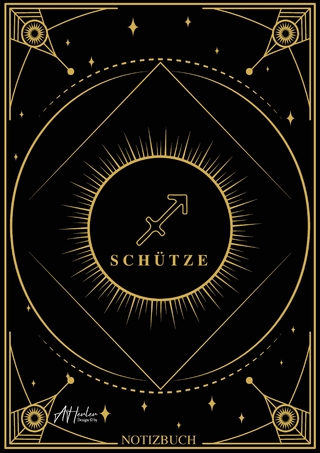 Edles Notizbuch Sternzeichen Schütze | Designed by Alfred Herler