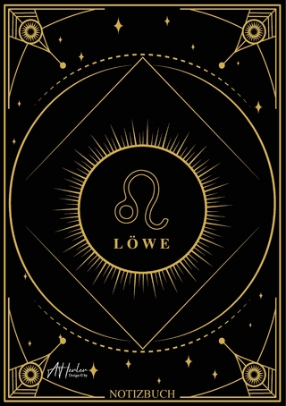 Edles Notizbuch Sternzeichen Löwe | Designed by Alfred Herler
