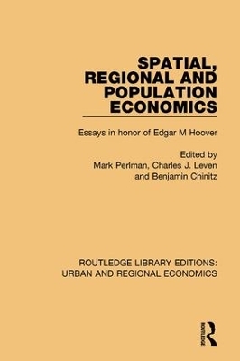 Spatial, Regional and Population Economics - 