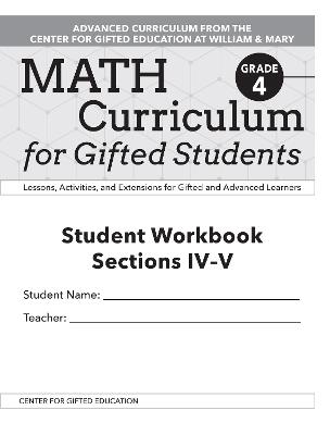 Math Curriculum for Gifted Students -  Clg of William and Mary/Ctr Gift Ed, Molly Bryan Talbot