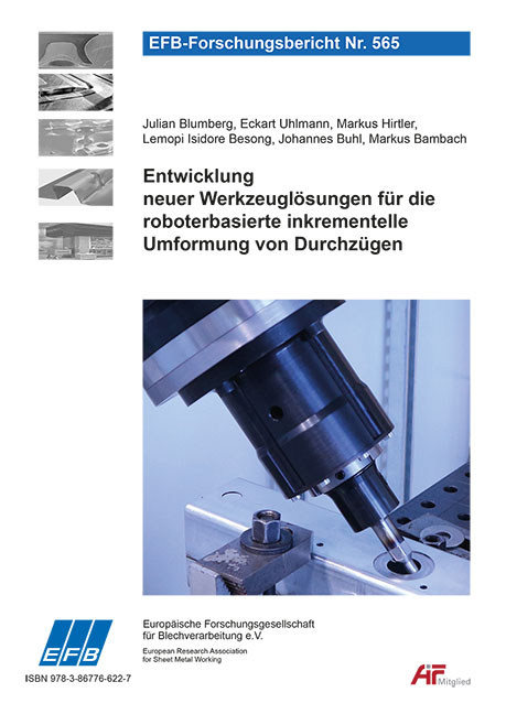 Entwicklung neuer Werkzeugl&ouml;sungen f&uuml;r die roboterbasierte inkrementelle Umformung von Durchz&uuml;gen - Julian Blumberg, Eckart Uhlmann, Markus Hirtler, Lemopi Isidore Besong, Johannes Buhl, Markus Bambach