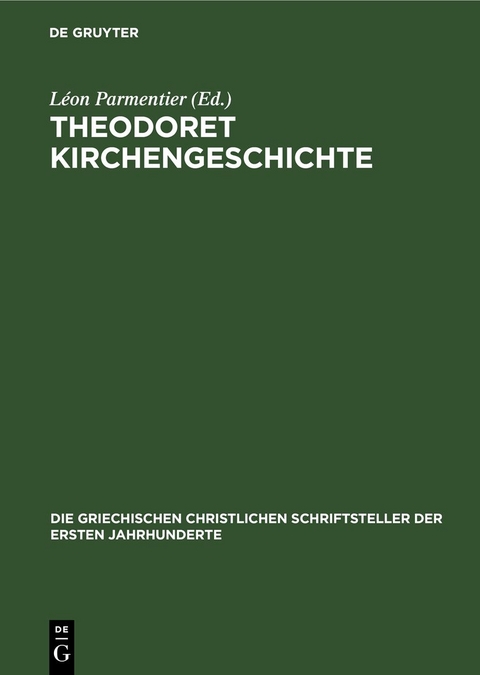 Theodoret Kirchengeschichte - 