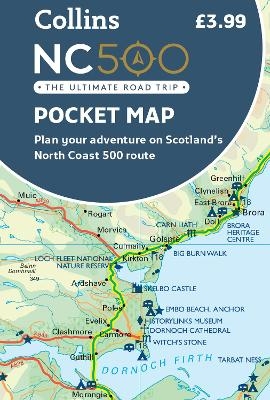 NC500 Pocket Map -  Collins Maps
