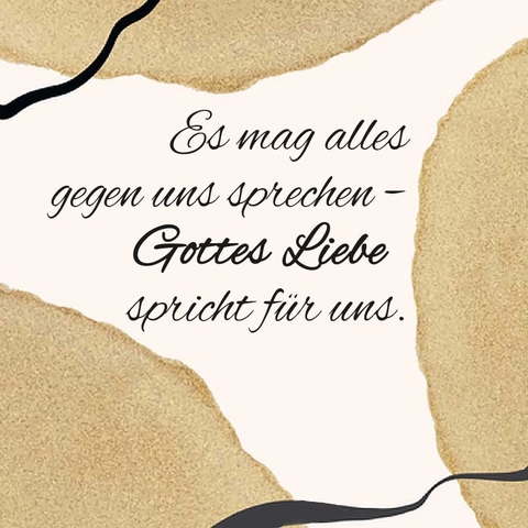 Magnet "Es mag alles gegen uns sprechen - Gottes Liebe spricht f&uuml;r uns." - Arno Backhaus