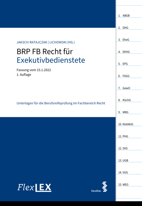 FlexLex BRP FB Recht f&uuml;r Exekutivbedienstete - 