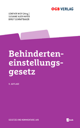 Behinderteneinstellungsgesetz - Günther Widy, Susanne Auer-Mayer, Birgit Schrattbauer