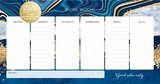 Wochenplaner "Marble Blue" vegan - 