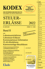 KODEX Steuer-Erl&auml;sse 2022, Band II - Elisabeth Titz-Fr&uuml;hmann