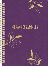 Notizblock Soft Touch Purple, vegane Lederoptik - 