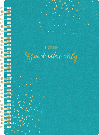 Notizblock Soft Touch Petrol, vegane Lederoptik