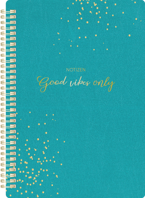 Notizblock Soft Touch Petrol, vegane Lederoptik - 