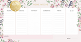Wochenplaner "Lovely Flowers" vegan - 