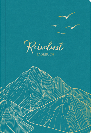 Reisetagebuch Soft Touch Petrol, veganes Leder