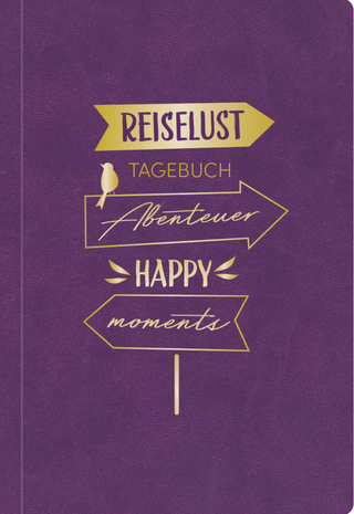 Reisetagebuch Soft Touch Purple, veganes Leder