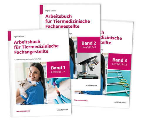 Arbeitsb&uuml;cher f&uuml;r Tiermedizinische Fachangestellte SET - Ingrid K&ouml;the